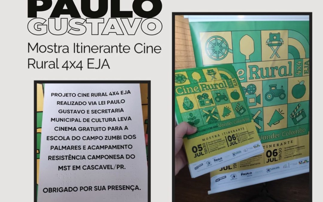 Cinema itinerante é realizado com apoio da Lei Paulo Gustavo