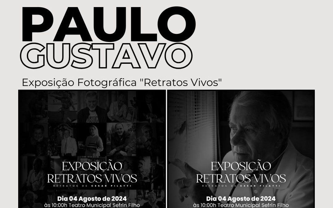 Exposição “Retratos Vivos” foi realizada com apoio da Lei Paulo Gustavo