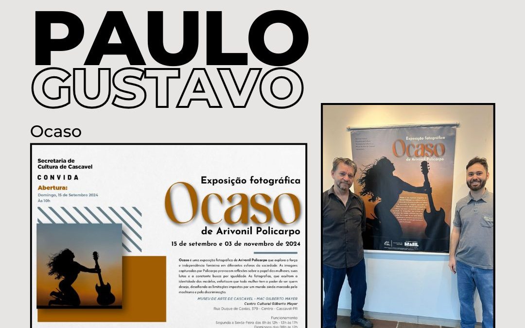 Exposição fotográfica “Ocaso” foi aprovada pela Lei Paulo Gustavo